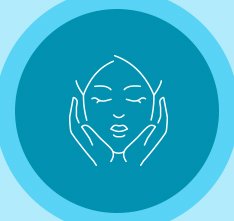 Animated person cupping face in her hands icon