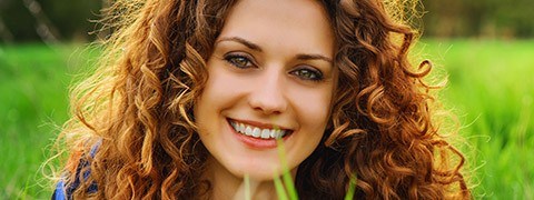 Woman with beautiful smile